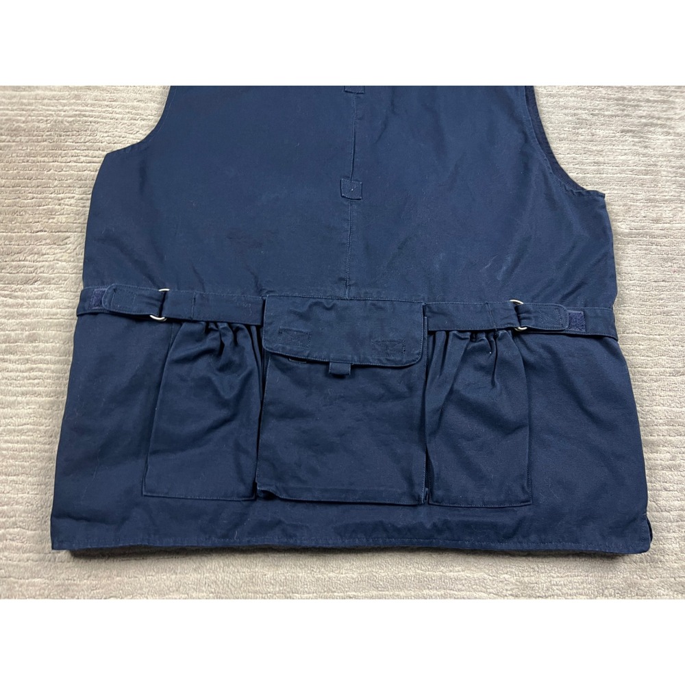 Woolrich Vest Mens L Navy Elite Series 4903 Tactical Utility Multi-Pocket Cotton - Picture 11 of 12